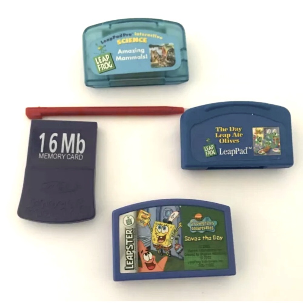 Leap Frog Games Bundle With Stylus Memory Card